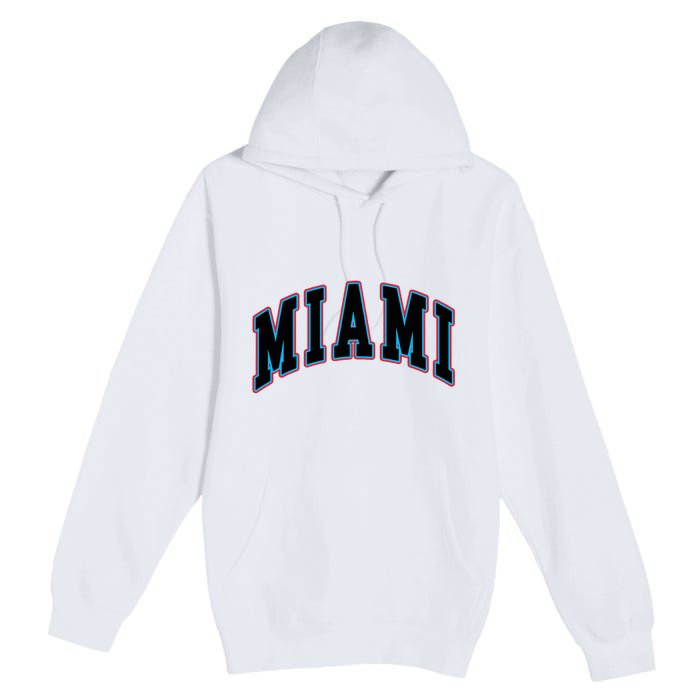 Miami Text Premium Pullover Hoodie