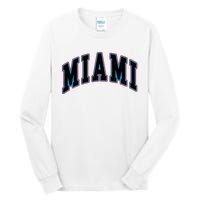 Miami Text Tall Long Sleeve T-Shirt