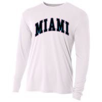 Miami Text Cooling Performance Long Sleeve Crew