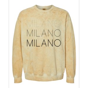 Milano T Milan Italy Fashion Italian Graphic Colorblast Crewneck Sweatshirt