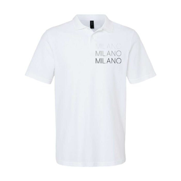 Milano T Milan Italy Fashion Italian Graphic Softstyle Adult Sport Polo