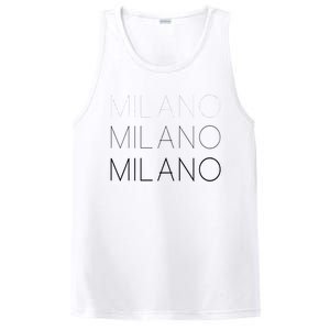 Milano T Milan Italy Fashion Italian Graphic PosiCharge Competitor Tank