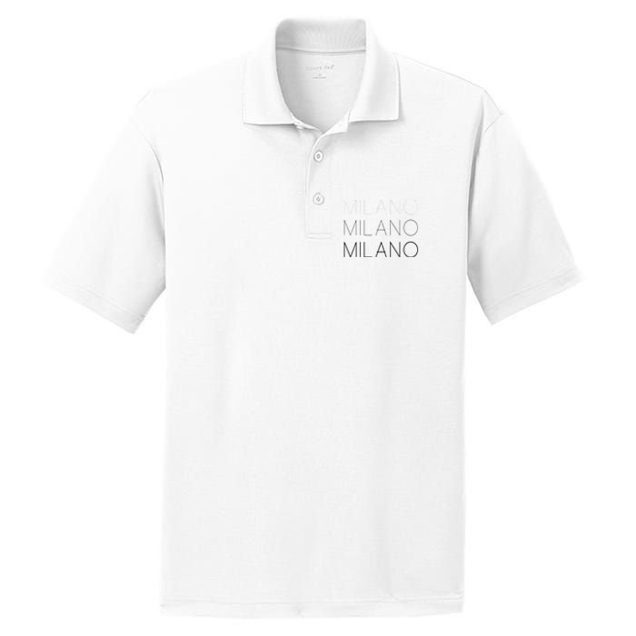 Milano T Milan Italy Fashion Italian Graphic PosiCharge RacerMesh Polo