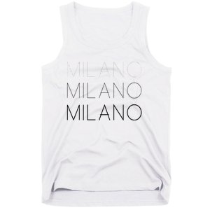 Milano T Milan Italy Fashion Italian Graphic Tank Top