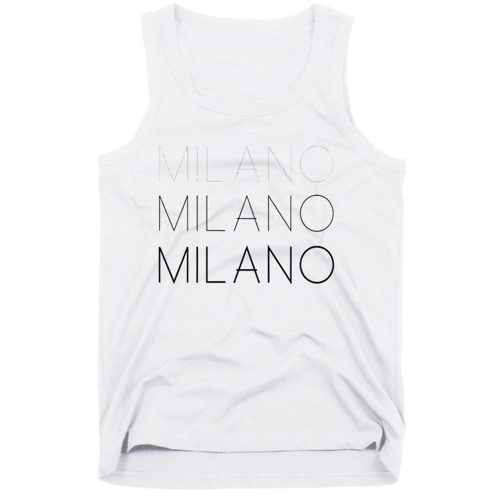 Milano T Milan Italy Fashion Italian Graphic Tank Top