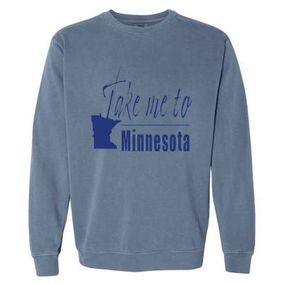 Minnesota Take Me To Minnesota North Shore Lake Superior Garment-Dyed Sweatshirt