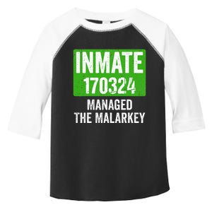 Managed The Malarkey Inmate St Patricks Day Toddler Fine Jersey T-Shirt