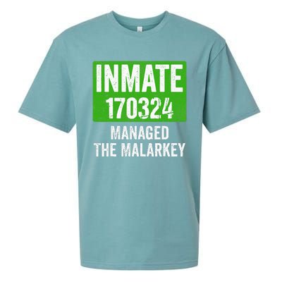 Managed The Malarkey Inmate St Patricks Day Sueded Cloud Jersey T-Shirt