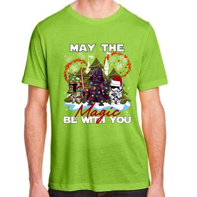 May The Magic Be With You Merry Christmas Adult ChromaSoft Performance T-Shirt