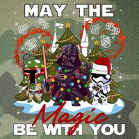 May The Magic Be With You Merry Christmas Legacy Tie Dye Trucker Hat