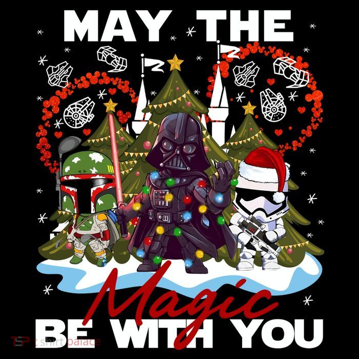 May The Magic Be With You Merry Christmas Poster