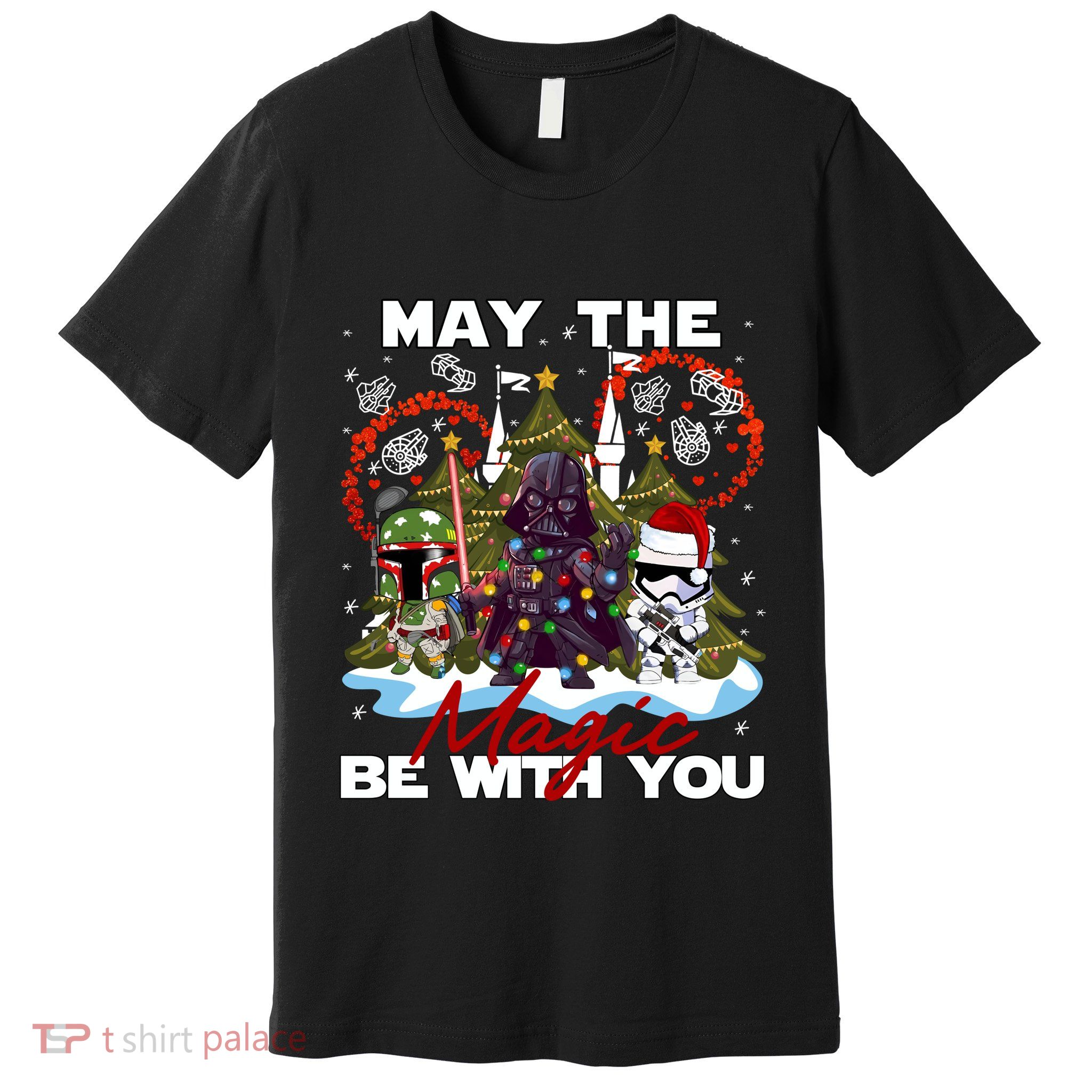 May The Magic Be With You Merry Christmas Premium T-Shirt