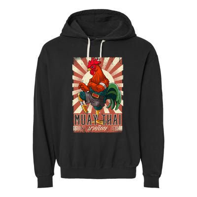 Muay Thai Garment-Dyed Fleece Hoodie