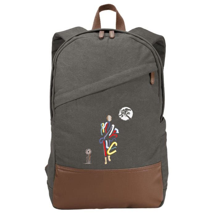 Monk Thich Minh Tue Cotton Canvas Backpack