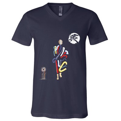 Monk Thich Minh Tue V-Neck T-Shirt