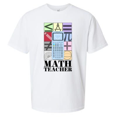 Math Teacher Sueded Cloud Jersey T-Shirt