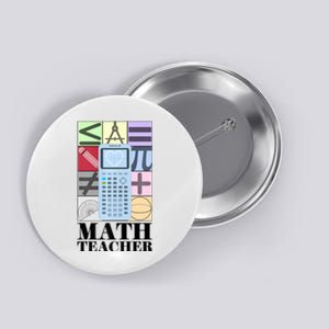 Math Teacher Button