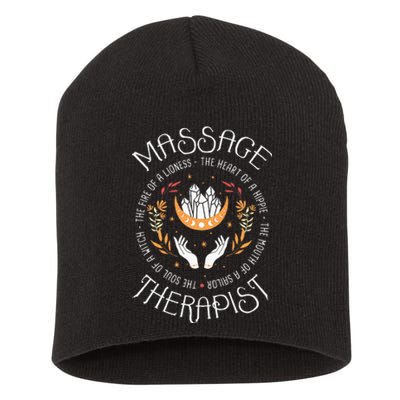 Massage Therapist Masseuse Massage Therapy Massotherapist Short Acrylic Beanie