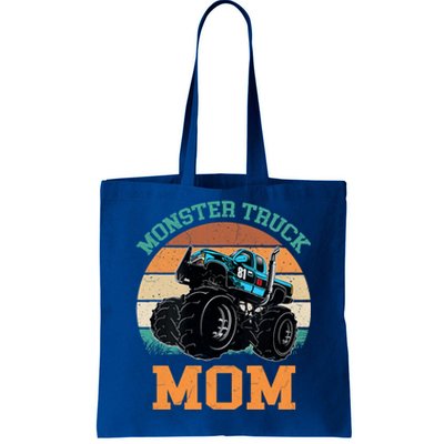 Monster Truck Mom Funny Gift Retro Vintage Monster Truck Funny Gift Tote Bag