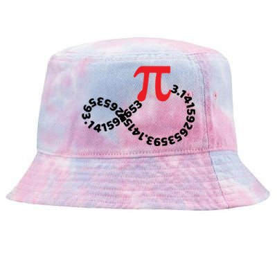 Math Teacher Mathematics Pi Symbol Pi Happy Pi Day Infinity Gift Tie-Dyed Bucket Hat