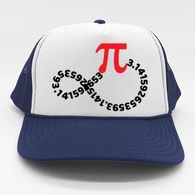 Math Teacher Mathematics Pi Symbol Pi Happy Pi Day Infinity Gift Trucker Hat