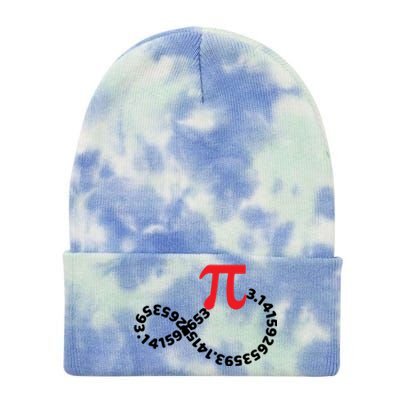 Math Teacher Mathematics Pi Symbol Pi Happy Pi Day Infinity Gift Tie Dye 12in Knit Beanie