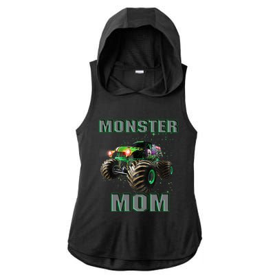 Monster Truck Mom Monster Truck Are My Jam Truck Lovers Cool Gift Ladies PosiCharge Tri-Blend Wicking Draft Hoodie Tank