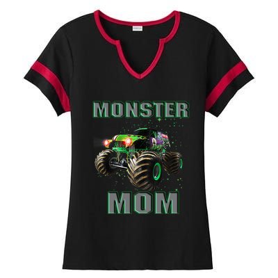 Monster Truck Mom Monster Truck Are My Jam Truck Lovers Cool Gift Ladies Halftime Notch Neck Tee