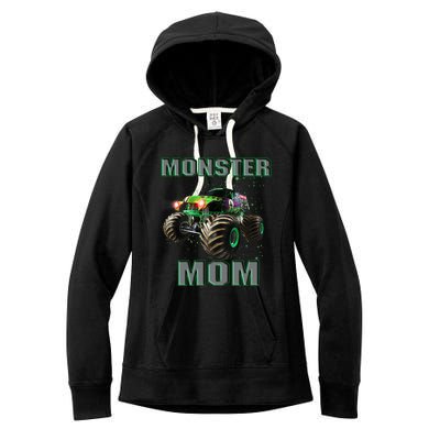 Monster Truck Mom Monster Truck Are My Jam Truck Lovers Cool Gift Women's Fleece Hoodie