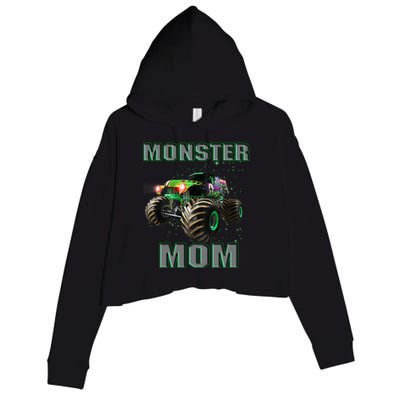 Monster Truck Mom Monster Truck Are My Jam Truck Lovers Cool Gift Crop Fleece Hoodie