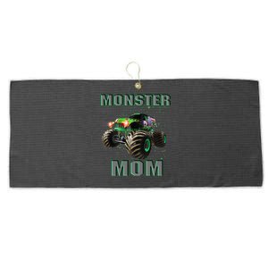 Monster Truck Mom Monster Truck Are My Jam Truck Lovers Cool Gift Large Microfiber Waffle Golf Towel