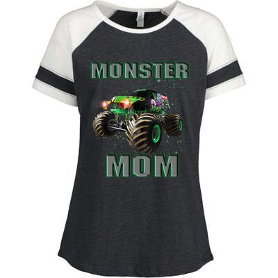 Monster Truck Mom Monster Truck Are My Jam Truck Lovers Cool Gift Enza Ladies Jersey Colorblock Tee