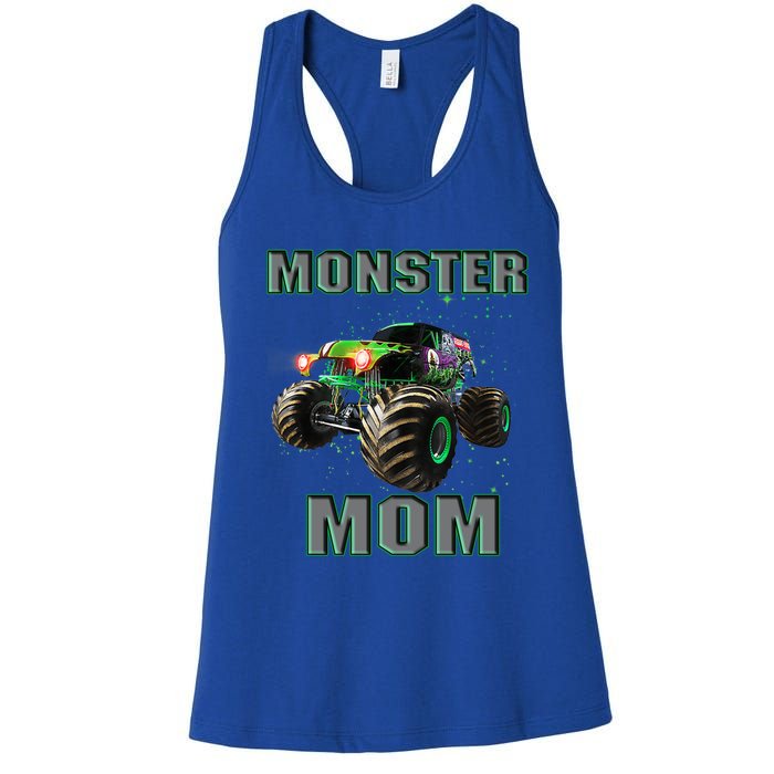 Monster Truck Mom Monster Truck Are My Jam Truck Lovers Cool Gift Women's Racerback Tank