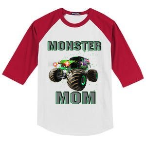 Monster Truck Mom Monster Truck Are My Jam Truck Lovers Cool Gift Kids Colorblock Raglan Jersey