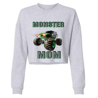 Monster Truck Mom Monster Truck Are My Jam Truck Lovers Cool Gift Cropped Pullover Crew