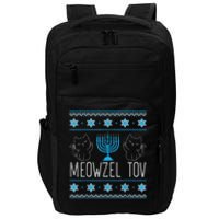 Meowzel Tov Menoarah Merry Hanukkah Funny Hanucats Cute Cat Impact Tech Backpack