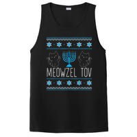 Meowzel Tov Menoarah Merry Hanukkah Funny Hanucats Cute Cat PosiCharge Competitor Tank