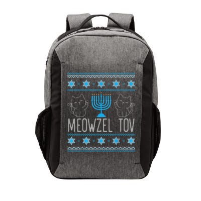 Meowzel Tov Menoarah Merry Hanukkah Funny Hanucats Cute Cat Vector Backpack