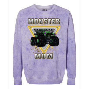 Monster Truck Mom Meaningful Gift Colorblast Crewneck Sweatshirt