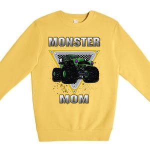 Monster Truck Mom Meaningful Gift Premium Crewneck Sweatshirt