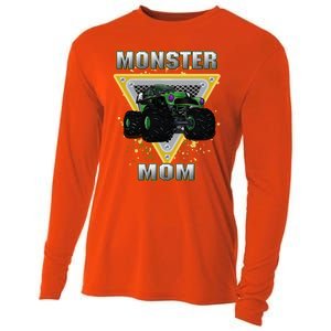 Monster Truck Mom Meaningful Gift Cooling Performance Long Sleeve Crew