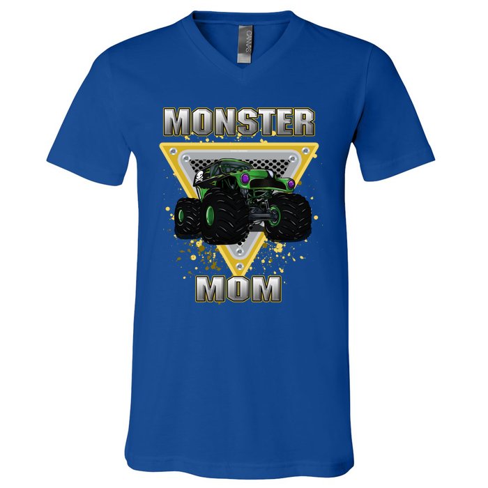 Monster Truck Mom Meaningful Gift V-Neck T-Shirt