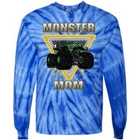 Monster Truck Mom Meaningful Gift Tie-Dye Long Sleeve Shirt