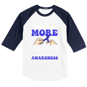 More To My Story Design Colon Cancer Awareness Gift Baseball Sleeve Shirt