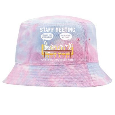 Music Theory Musician Music Teacher Funny Musical Notes Tie-Dyed Bucket Hat