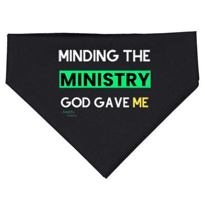 Minding The Ministry God Gave Me A Somebody USA-Made Doggie Bandana