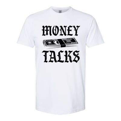 Money Talks Millionaire Invest Cash Cryptocurrency Business Gift Softstyle® CVC T-Shirt