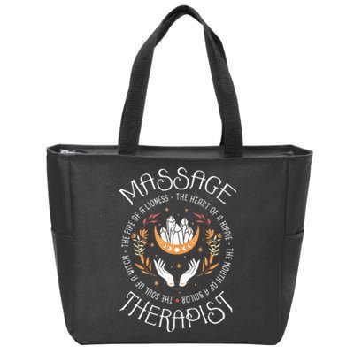 Massage Therapist Masseuse Massage Therapy Massotherapist Zip Tote Bag