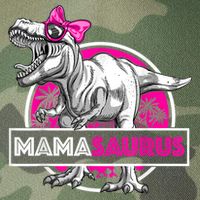 Mamasaurus TRex Matching Funny Mother Saurus Dinosaur Legacy Tie Dye Trucker Hat