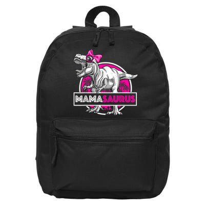 Mamasaurus TRex Matching Funny Mother Saurus Dinosaur 16 in Basic Backpack